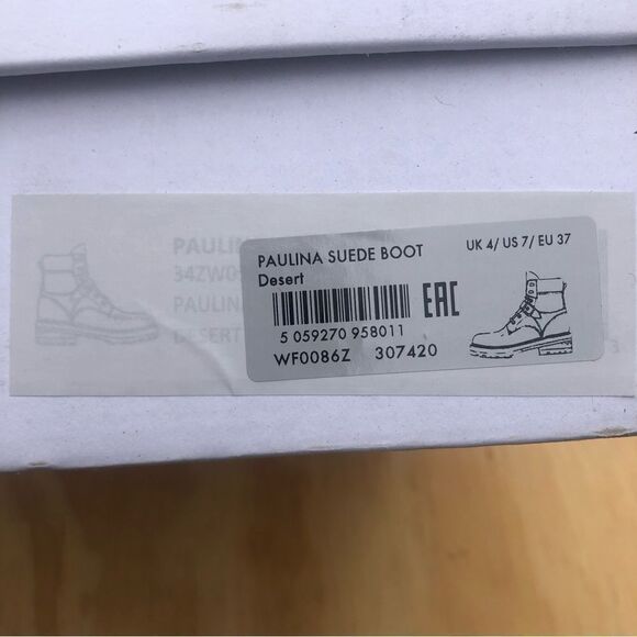 New All Saints Paulina Suede Boots Women’s Size 7 - Picture 10 of 11